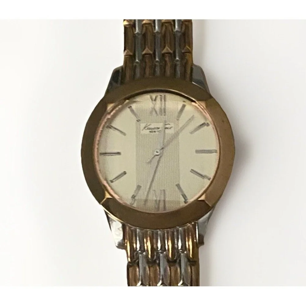 Kenneth Cole New York 4619 Ladies Women’s Watch Rose Gold Two Tone New Battery